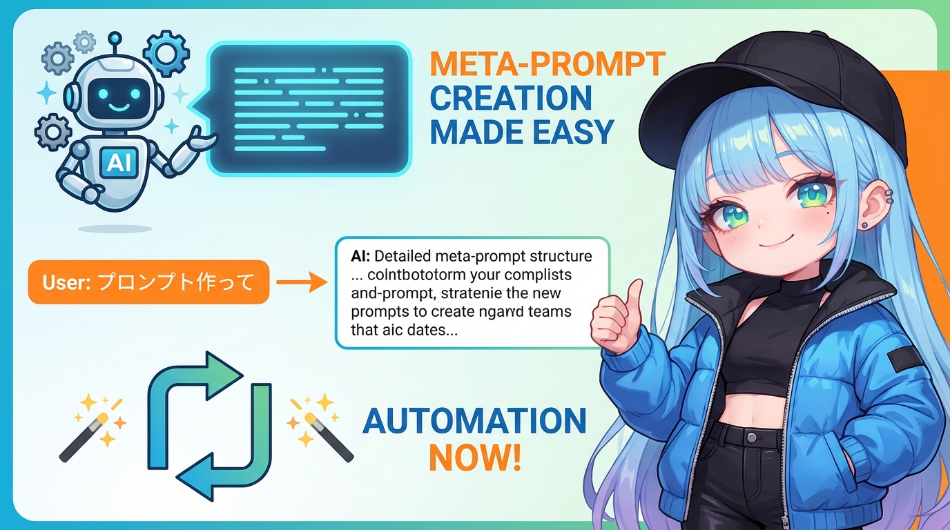 メタプロンプトで「プロンプトを考える手間」を省こう